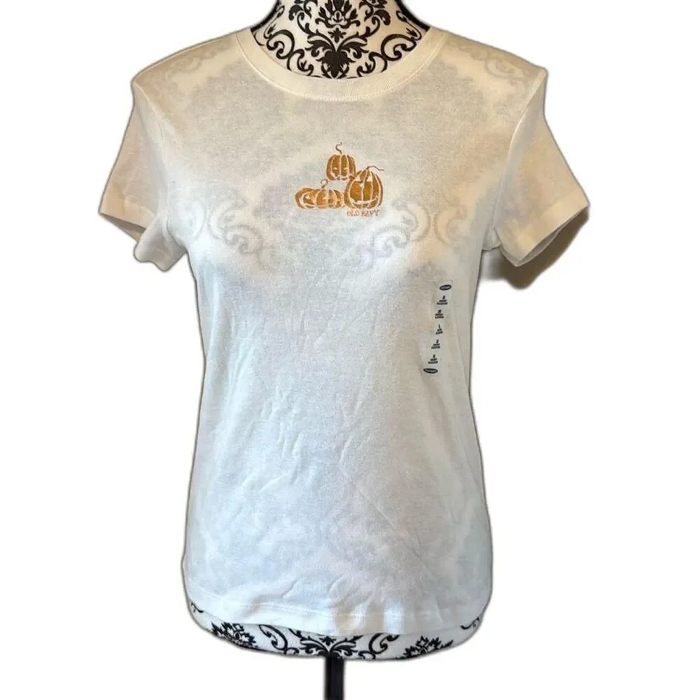 Orange and White T-shirt